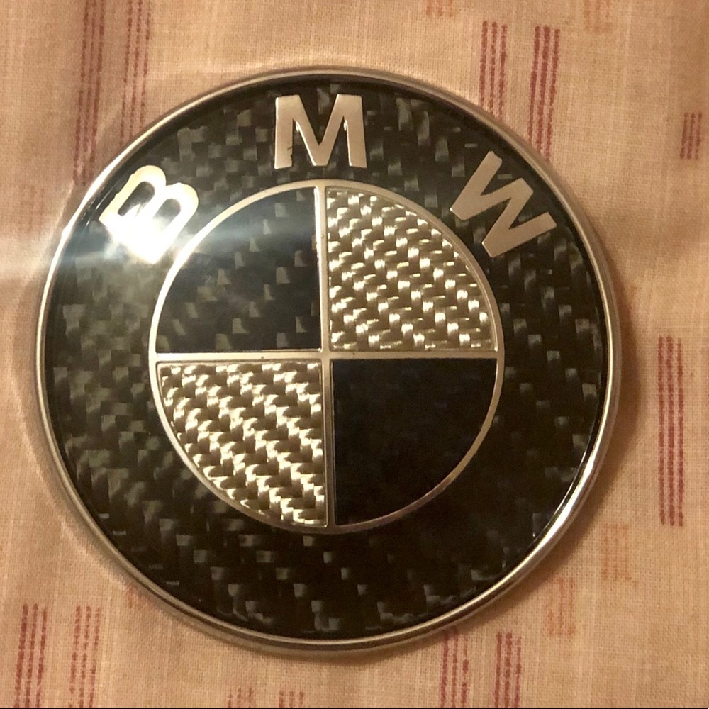 BMW 2 and 7/8 plastic logo